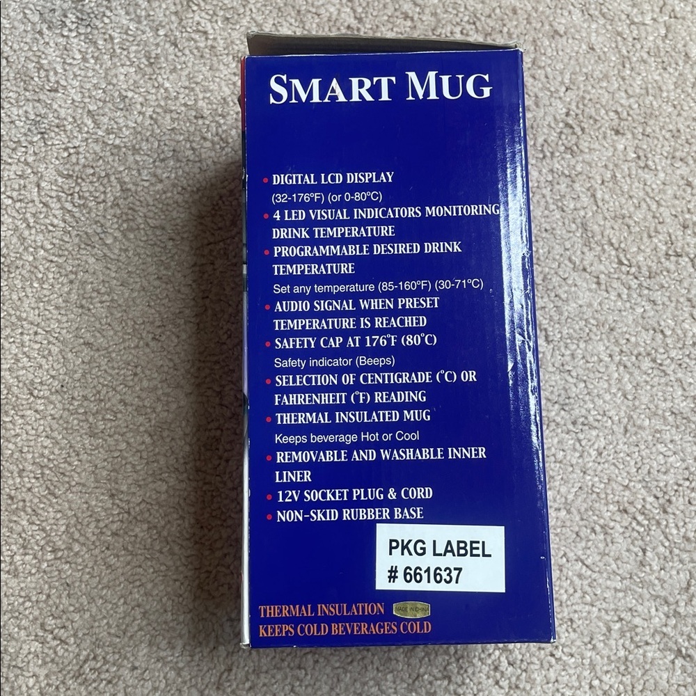 NWT Red Smart Mug Insulated Travel Tumbler - Picture 9 of 9